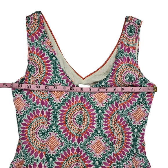 HD in Paris Anthropologie South Island Sun Dress Size 8 Colorful Medallion Print - Picture 15 of 16